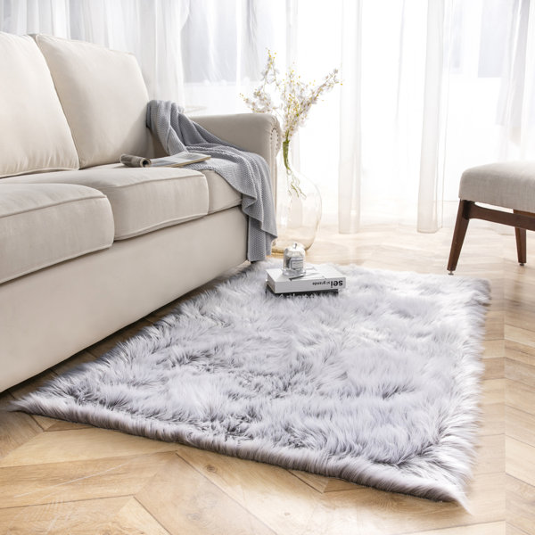 Mercer41 Imerio Faux Fur Rug Wayfair